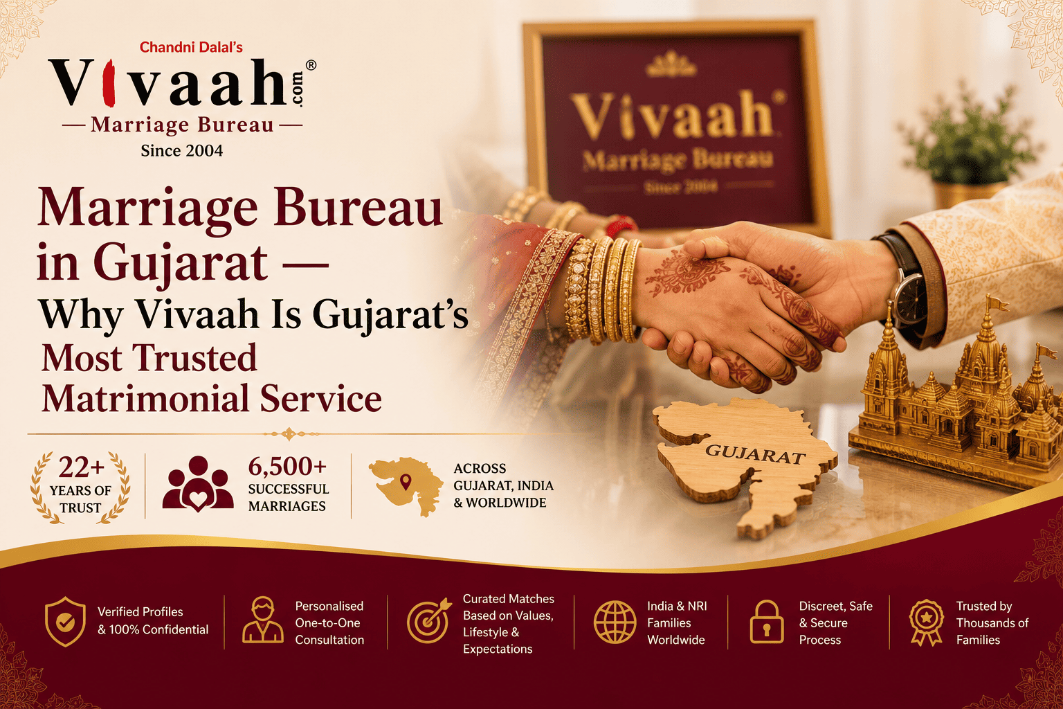 Marriage Bureau in Gujarat — Why Vivaah Is Gujarat's Most Trusted Matrimonial Service